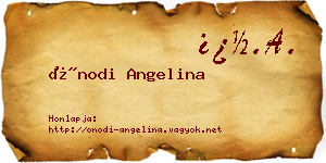 Ónodi Angelina névjegykártya